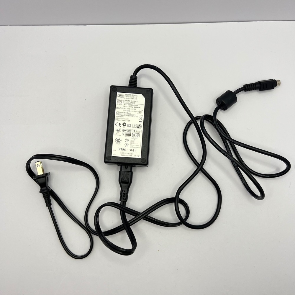 Genuine APD 5V/12V AC Adapter DA-30C01 Power Supply 4-Pin Mini-DIN Connector